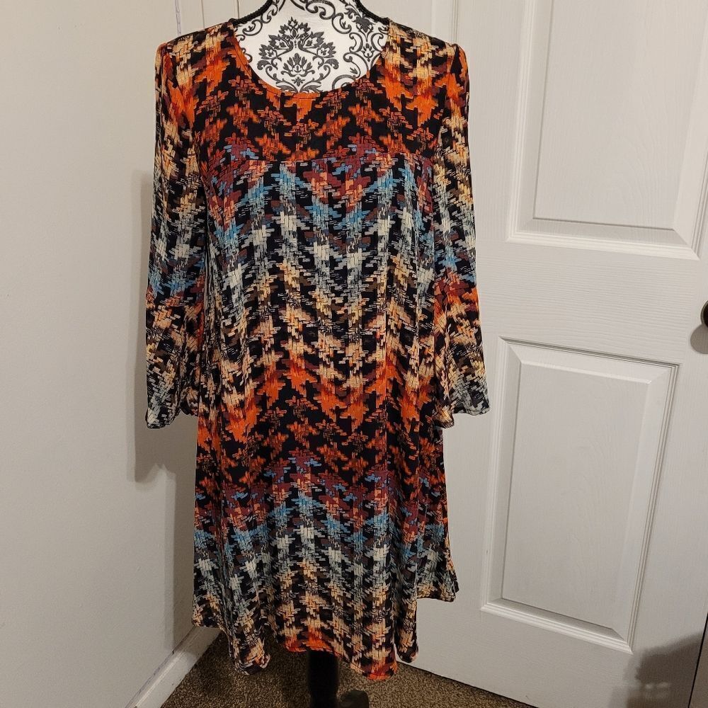 NWT Cupio woman's mosaic boho design dress‎